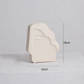 DecorBites™ Irregular Ceramic Vase for Modern Floral Arrangement & Room Decor