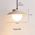 DecorBites™ Cream Stone Chandelier Pendant Lamp - Nordic Style Bedroom Hanging Light