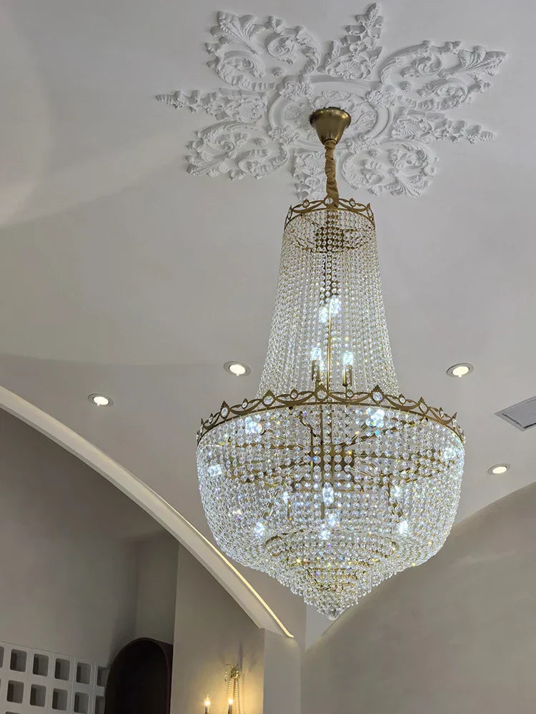 DecorBites™ Crystal LED Chandelier for Living & Dining Room Luxury
