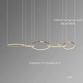 DecorBites™ Gold Stainless Steel Silicone Pendant Lamp - Modern Round LED Lustre