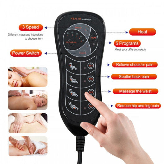 Foldable Full Body Massage Mat with Multiple Settings