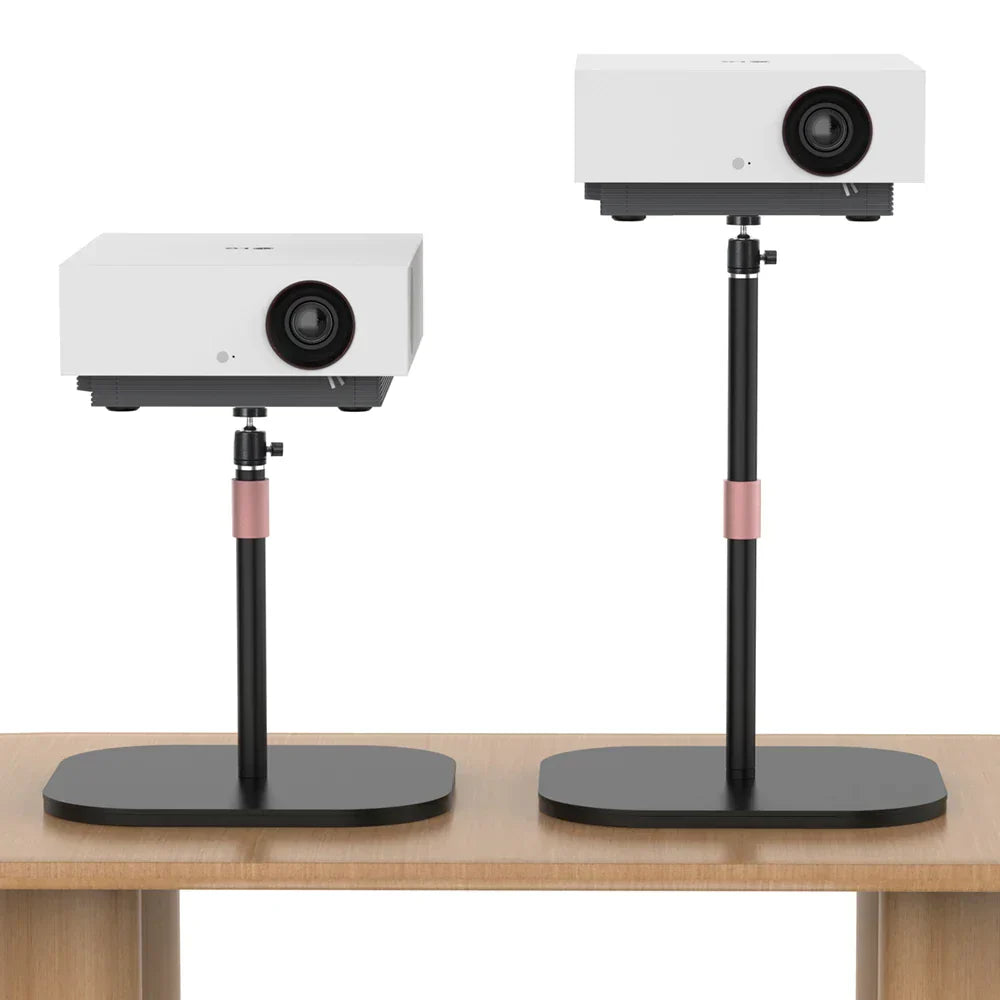 DecorBites™ Adjustable Height Metal Monitor Stand with Round Base for DSLR Video