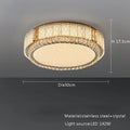 DecorBites™ Crystal Glass Ceiling Lamps LED Light Fixture for Modern Living Room Decor