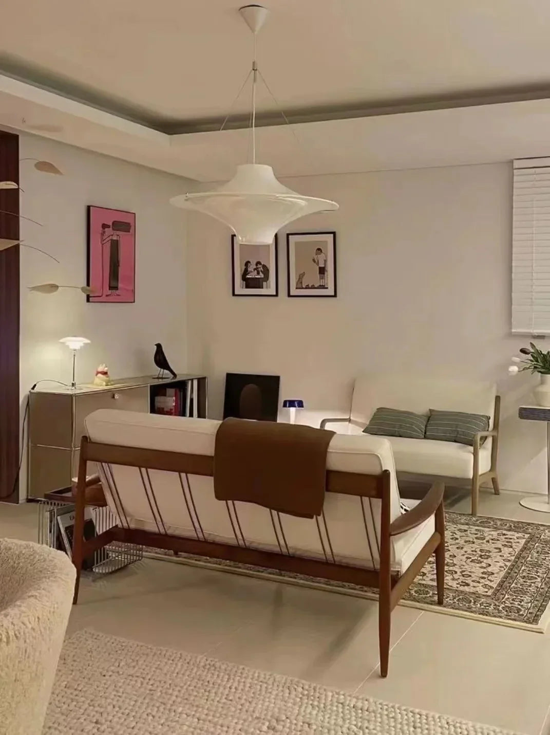 DecorBites™ French Cream Modern Chandelier for Restaurant Bedroom Hotel Villa