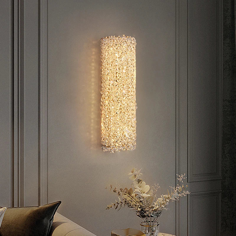 DecorBites™ Crystal Wall Lights Sconce for Bedroom Foyer Bedside Aisle.
