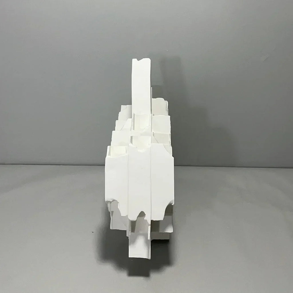 DecorBites™ Geometric Ceramics Flower Arrangement Sculpture Square Pipe Irregular Decor
