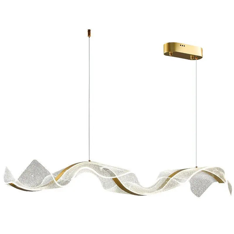 DecorBites™ LED Acrylic Chandelier Dining Room Light Fixtures Adjustable Kitchen Hanging Lamp