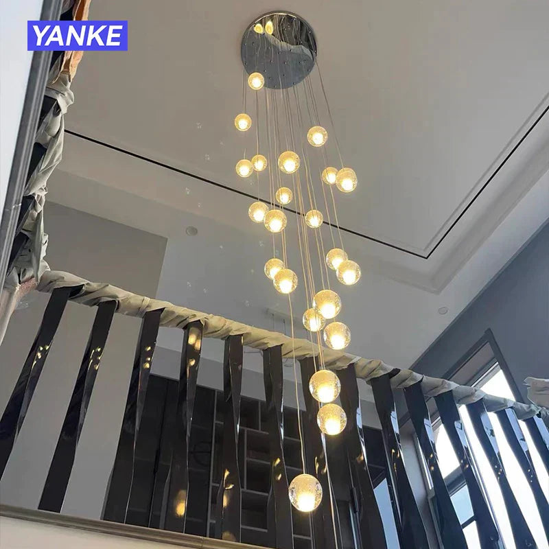 DecorBites™ Crystal Bubble Ball Pendant Light for Home Decor and Hospitality Spaces