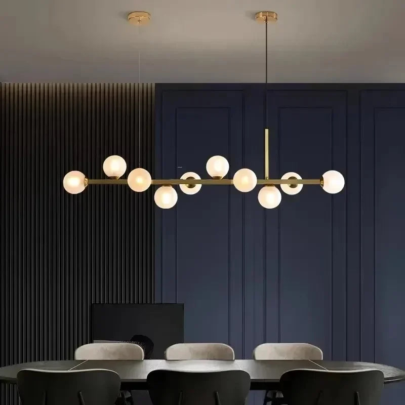 DecorBites™ Glass Ball LED Pendant Lights for Home Dining Kitchen Island Chandelier