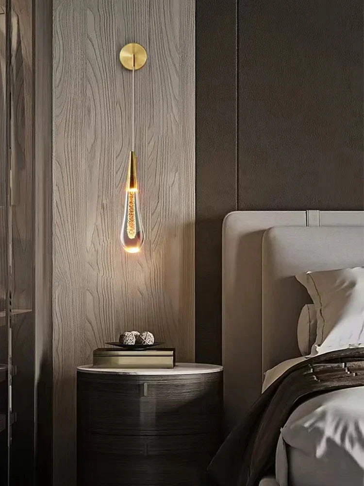 DecorBites™ Crystal LED Wall Lamp Modern Minimalist Living Room Bedside Lamp
