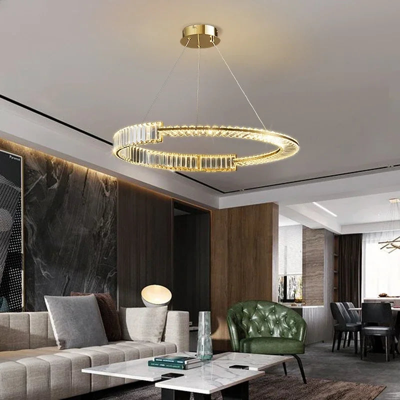 DecorBites™ Crystal LED Chandelier 2025: Elegant Ceiling Light for Home, Hotel & Kitchen