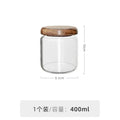 DecorBites™ Glass Spice Jar with Acacia Wood Lid, 10oz Airtight Storage Container