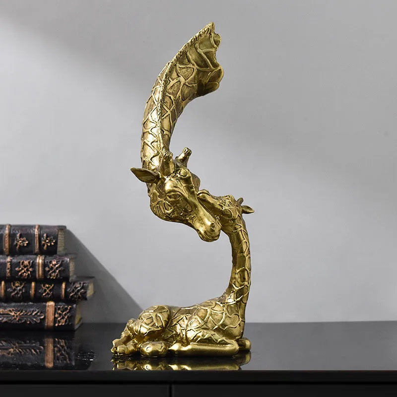 DecorBites™ Abstract Resin Giraffe Figurines Home Office Decor Ornament Art Collection
