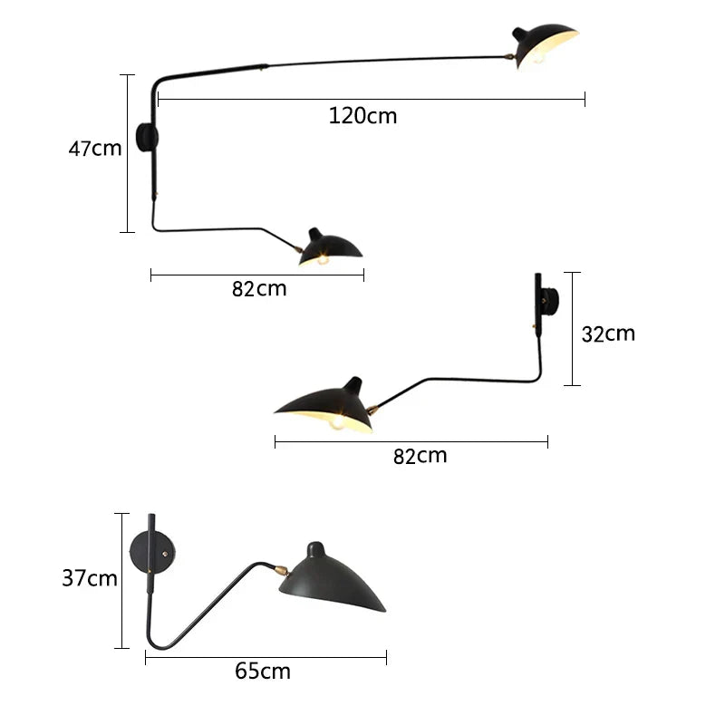 DecorBites™ Industrial Nordic Wall Lamp for Bedroom, Living Room LED Fixture