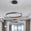 DecorBites™ Geometric Circle Rings LED Pendant Light Fixture