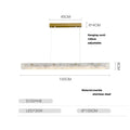 DecorBites™ Gold Chrome LED Pendant Chandelier for Dining Room Lighting
