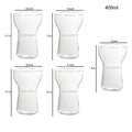 DecorBites™ Glass Drink Cup Set for Home Cafe Bar Heat Insulation Juice Tea Transparent