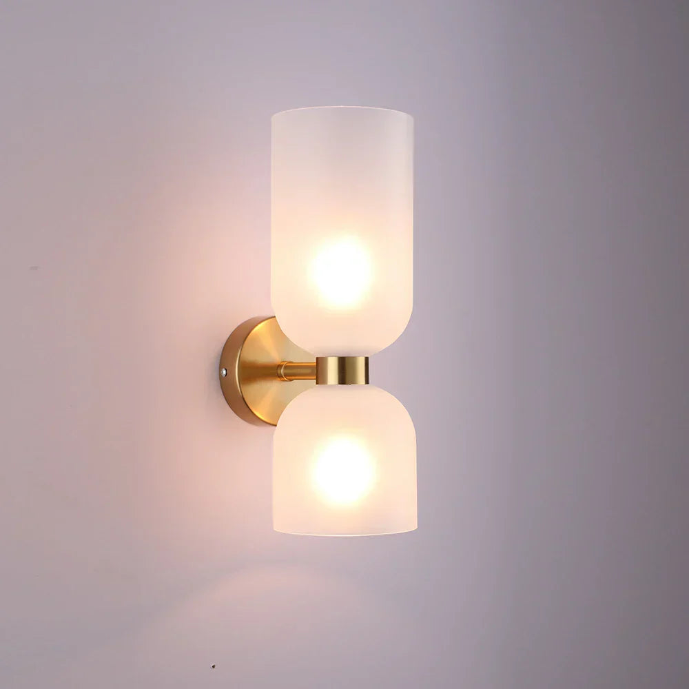 DecorBites™ Glass Shade Wall Lamp: Modern Minimalist Art Lighting for Bedroom, Corridor, Staircase