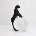 DecorBites™ Crystal Ball Metal Animal Sculptures Home Decor Figurines