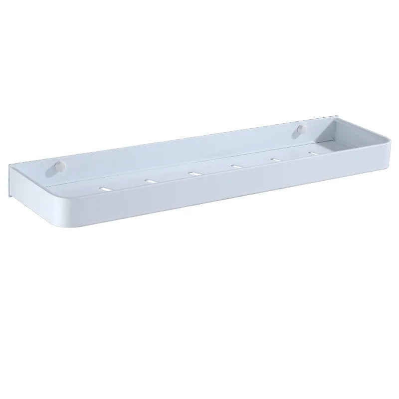 DecorBites™ Black Corner Shelf with Towel Bar, Wall Mounted Aluminum Kitchen Storage Holder