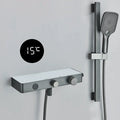 DecorBites™ Grey Digital Shower Faucet Set 2-Way Mixer System for Bathroom with Hand Sprayer