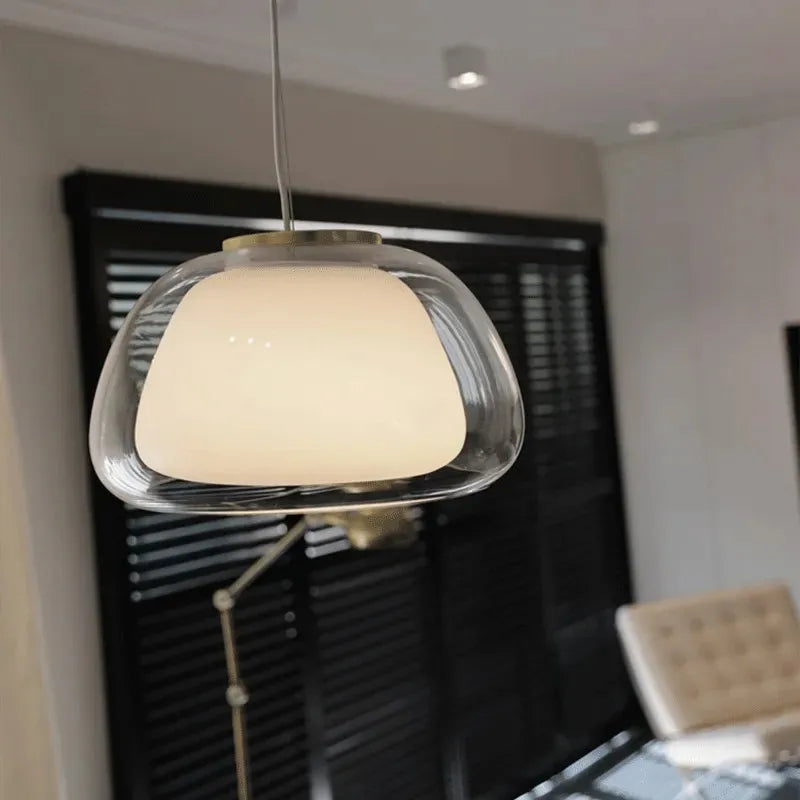 DecorBites™ Glass Jelly Pendant Lamp: Minimalist Luxury Design for Home Living Room Bedroom