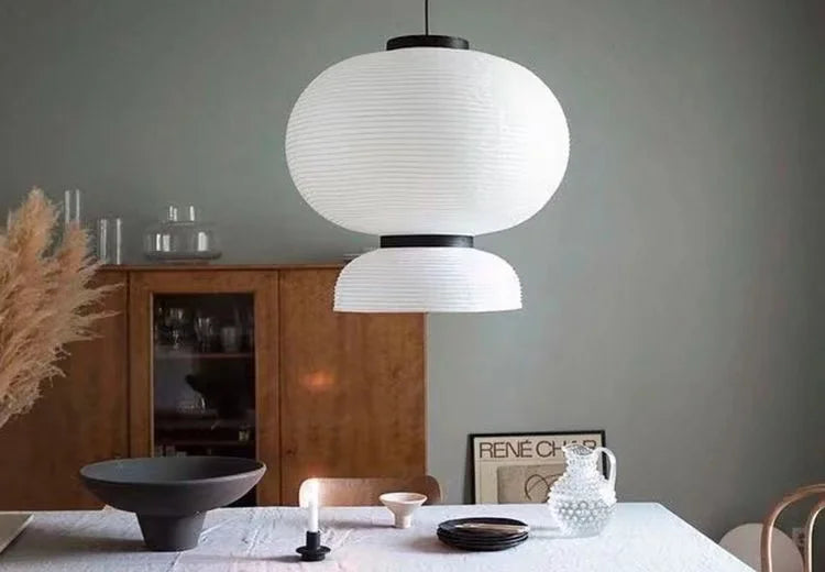 DecorBites™ Handmade White Paper Chandelier for Home and Restaurant