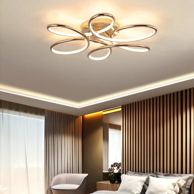 DecorBites™ Golden Aluminum Ceiling Lights for Living Bedroom Kitchen Children's Room