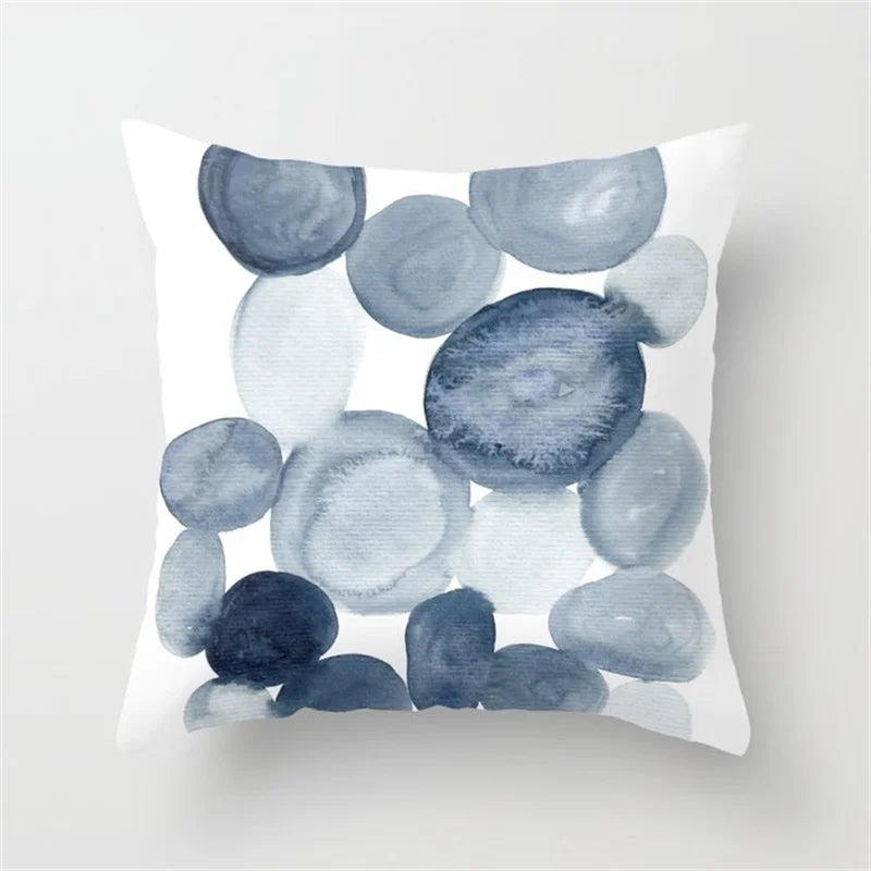 DecorBites™ Geometric Heart Round Cushion Cover for Home Decor
