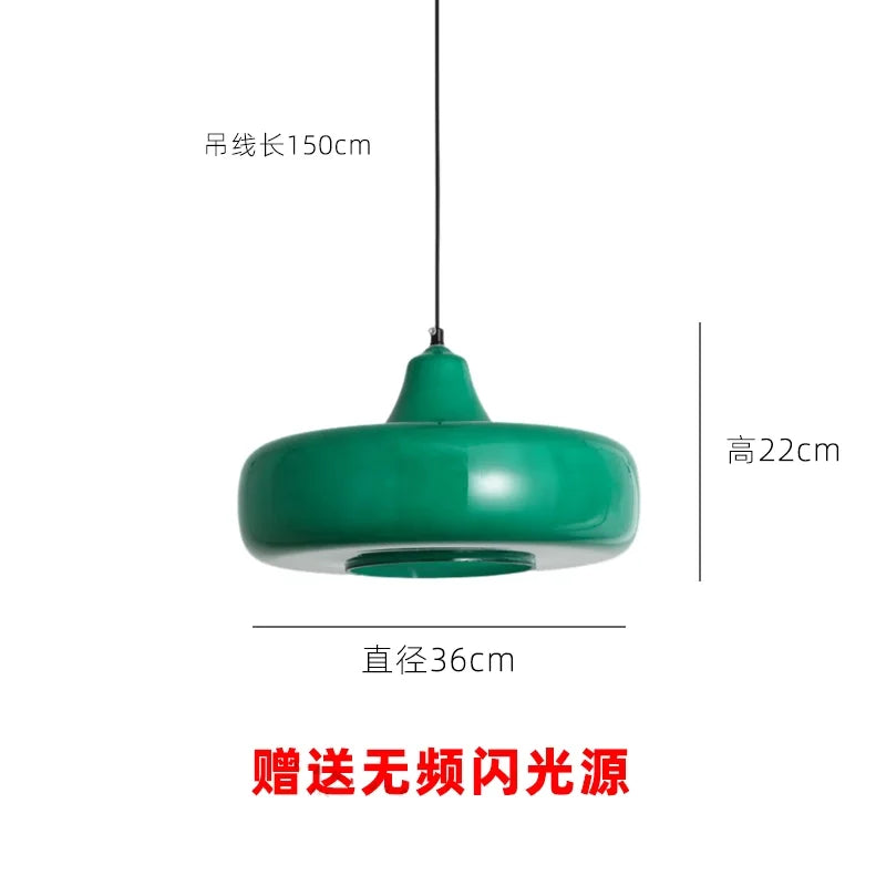 DecorBites™ Glass Pendant Lights LED E27 Minimalist Hanging Lamp for Dining Room