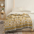 DecorBites™ Ethnic Bohemian Blanket - Soft and Warm Wrap for Spring Picnics, Camping, and Home Decor