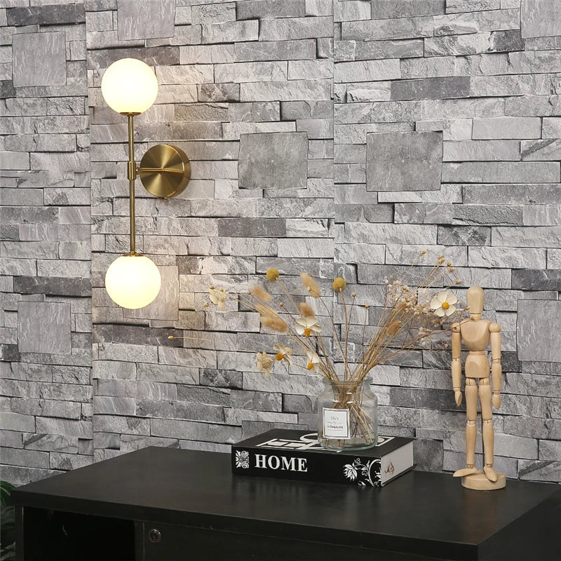 DecorBites™ Golden Glass LED Wall Lamp for Bedroom, Living Room - Nordic Design