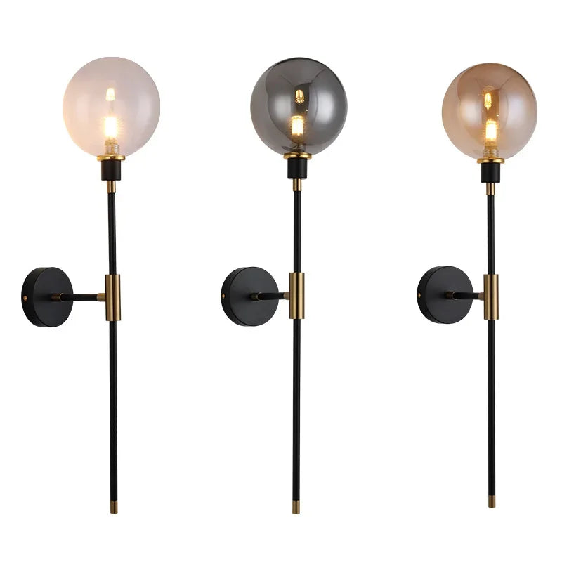 DecorBites™ Glass Ball LED Wall Light for Home Decor and Lighting Ambiance