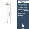 DecorBites™ Crystal LED Chandeliers: Elegant Staircase Hanging Lights for Luxe Living Spaces