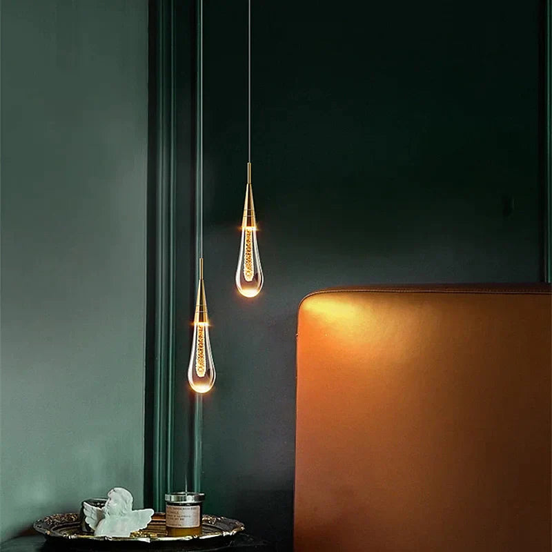 DecorBites™ Crystal Bubble Pendant Chandelier for Dining Room Bedroom Restaurant Bar