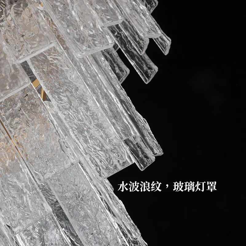 DecorBites™ Crystal Chandelier: Postmodern LED Pendant Light for Home Decor