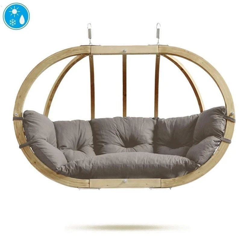 Amazonas Globo Royal Double Seater Hanging Chair with Cushions & Stand Set