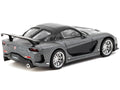 Mazda RX-7 "VeilSide Fortune7" RHD (Right Hand Drive) Gray Metallic and Black "Global64" Series 1/64 Diecast Model Car by Tarmac Works