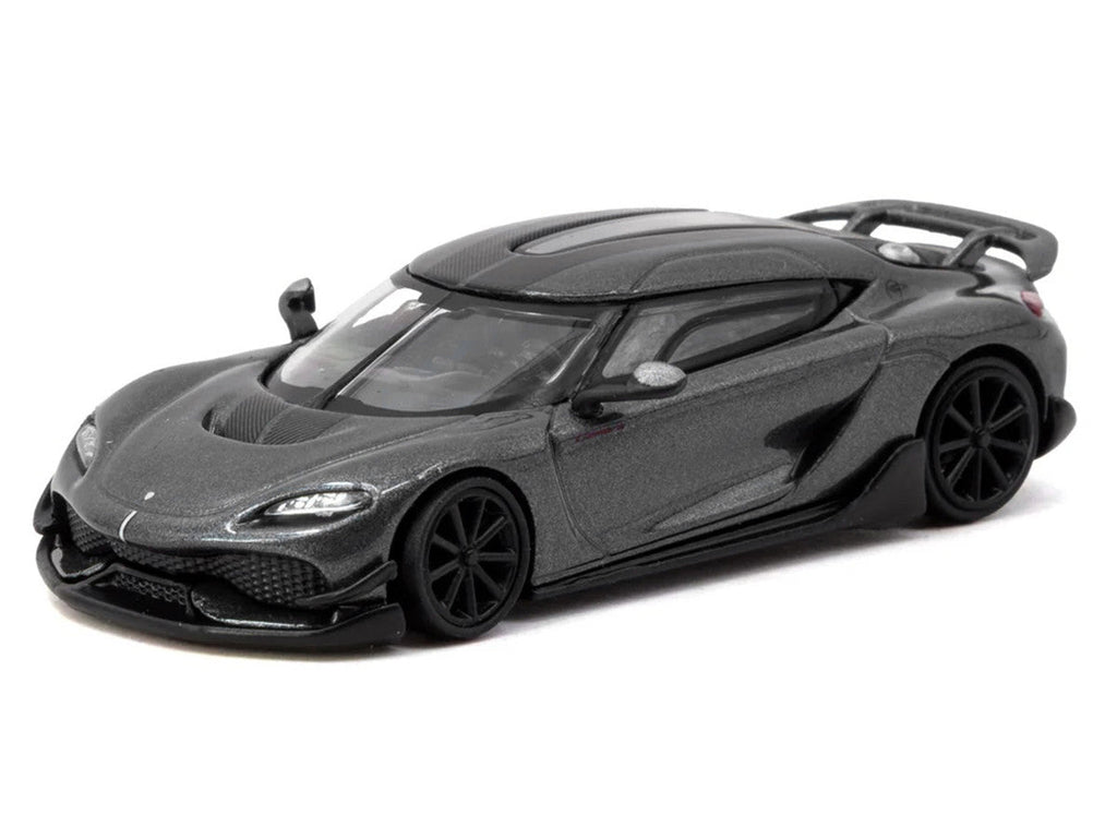 Koenigsegg Gemera Dark Gray Metallic "Global64" Series 1/64 Diecast Model Car by Tarmac Works