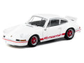 Porsche 911 Carrera RS 2.7 Lightweight White with Red Stripes "Collab64" Series 1/64 Diecast Model Car by Schuco & Tarmac Works