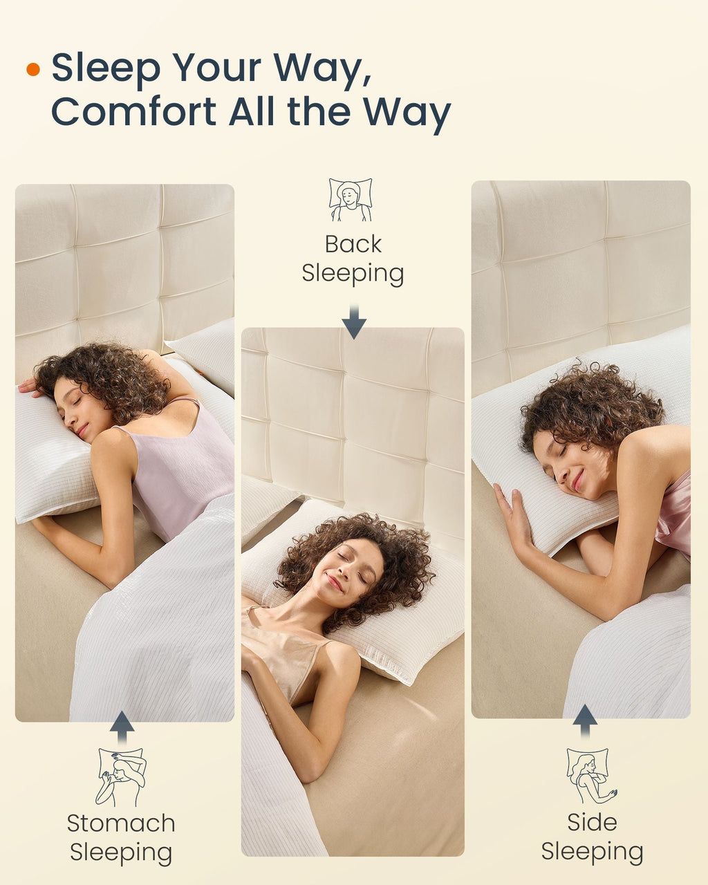 Bed Pillows Standard Size Set of 2, 20 x 26 Inches