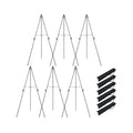 166 CM Metal Easel Stand Set 6-Pack-Black