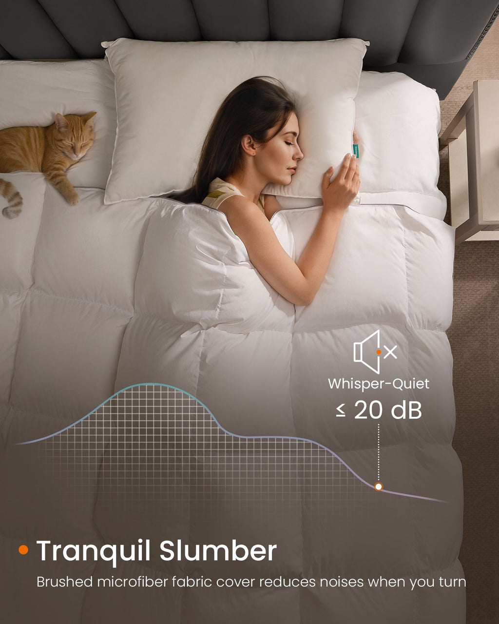 Down Comforter, 55 oz Filling