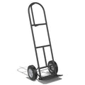 P-Handle Sack Truck with 10 Inch Wheels and Foldable Load Area-Red