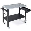 Welding Table 36x18" with Lockable Wheels and 144 Fixture Holes and Tool Slots