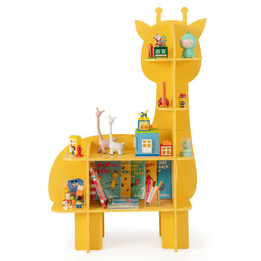Green Kids Bookcase Shelf Toy Storage Organizer with Open Storage Shelves