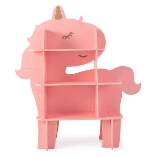 Green Kids Bookcase Shelf Toy Storage Organizer with Open Storage Shelves
