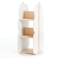 360 Kid's Rotating Bookshelf Toy Storage Organizer with 5 Shelves-White