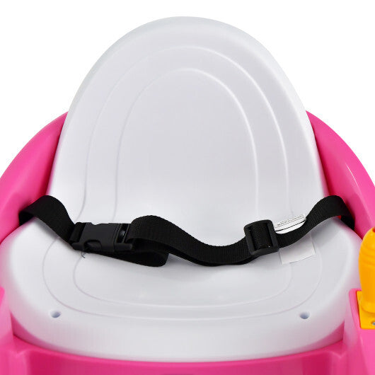 12V Electric Kids Ride On Bumper Car with Flashing Lights for Toddlers-Blue