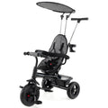 7-in-1 Baby Stroller Tricycle with Adjustable Canopy and Foldable Footrests for Ages 9-60 Months Old-Gray